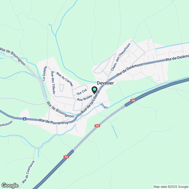 Wohnung 2.5 Zimmer in Develier mit Terrasse - Karte