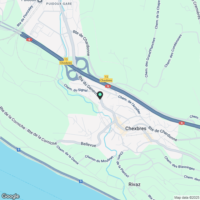 Prächtige 3.5-Zimmer-Wohnung mit Alpen- und See-Blick - Karte