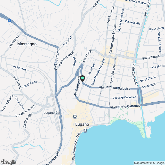 Modernes 4.5-Zimmer-Apartment im Zentrum von Lugano mit großer Terrasse - Karte