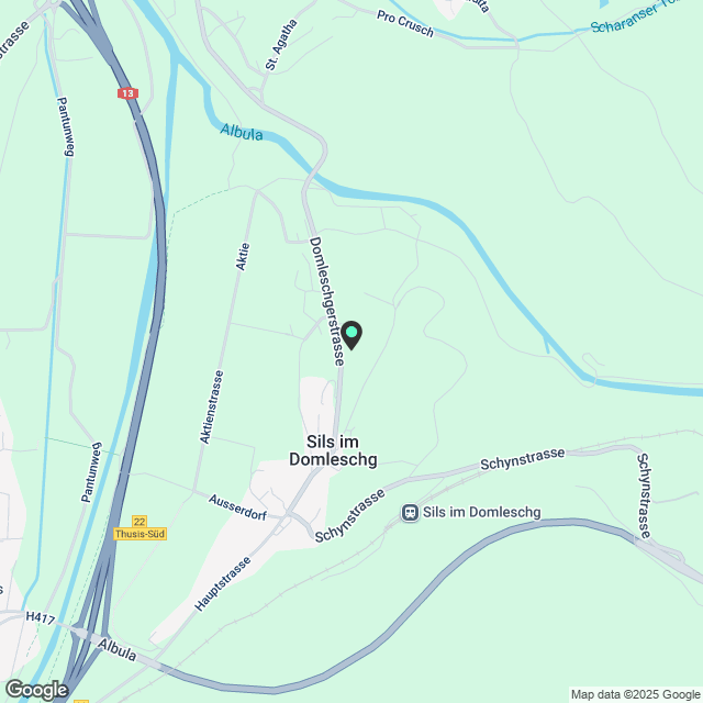 Per 1.4.2026, Erstbezug grosszügige Mietwohnung in Sils i.D. - Karte