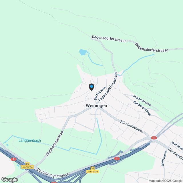 Zu den Reben: 3.5-Zimmer-Maisonettewohnung in Weiningen - Karte