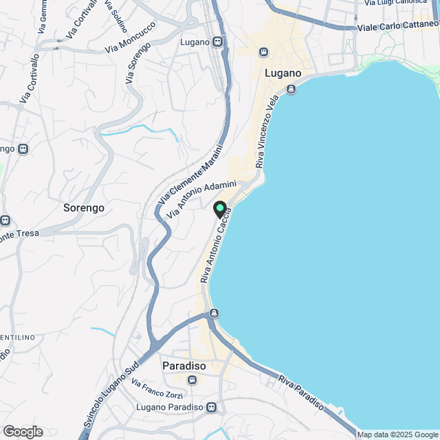 Fronte lago 3 camere, 3 bagni - Appartamento a Lugano - Karte