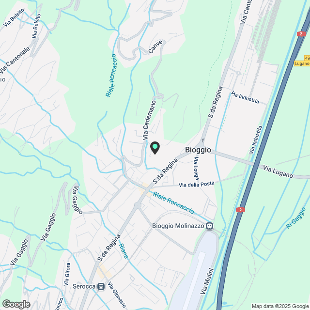 Appartement zur Miete in der Residenza Querciabella in Bioggio mit Seeblick - Karte