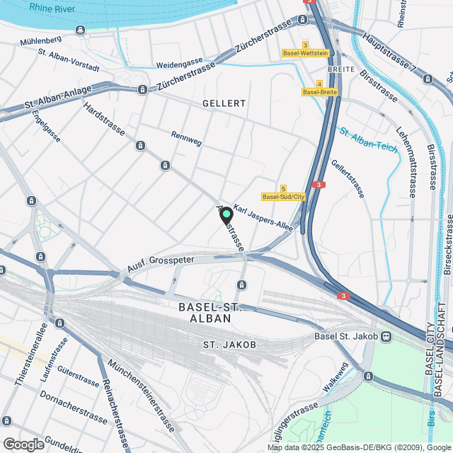 Grosszügige, frisch sanierte 2.5-Zimmerwohnung an bester Lage - Karte