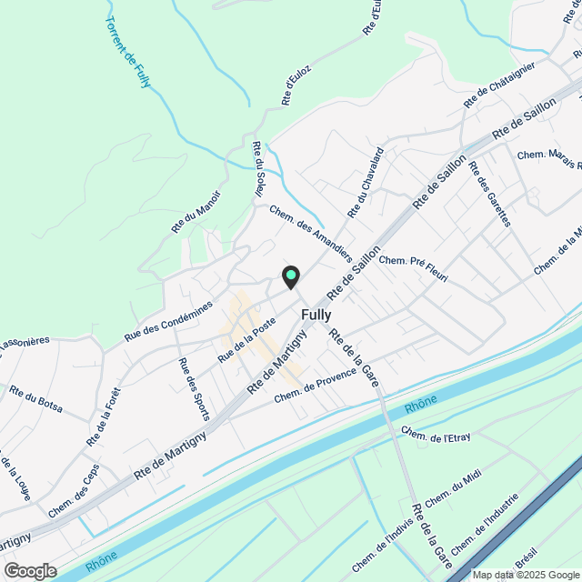 Prächtige 4.5-Zimmer-Wohnung neu in Fully - Karte