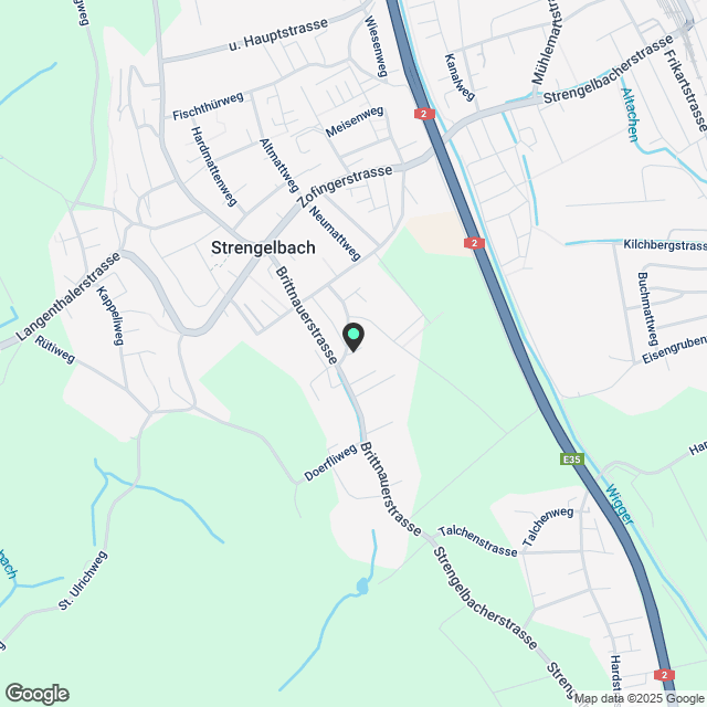 4.5 Zimmer-Attika-Wohnung in der Nähe von Zofingen - Karte