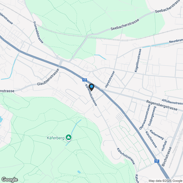 Projektankündigung 3 MFH Käferholzstrasse 266 Zürich - Karte