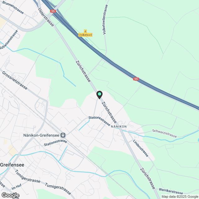 Moderne 4.5-Zimmer-Wohnung mit Balkon in Naenikon - Karte