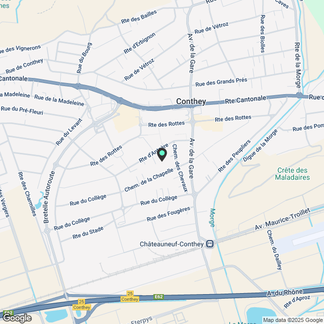 Das Palladio - Conthey Gebäude B - Karte