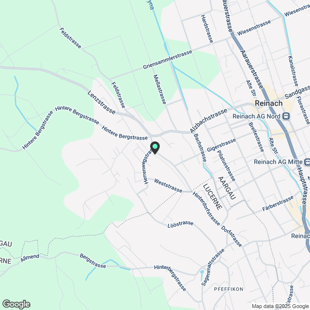 Moderne 2.5-Zimmer-Attikawohnung in Reinach - Karte
