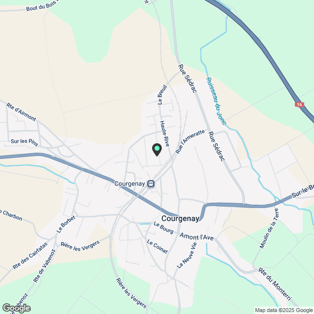 Neue Seniorenwohnungen mit Dienstleistungen in Courgenay - Karte