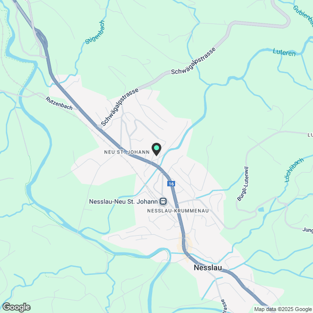 Moderne 6.5-Zimmer-Wohnung an ruhiger Lage in Nesslau - Karte