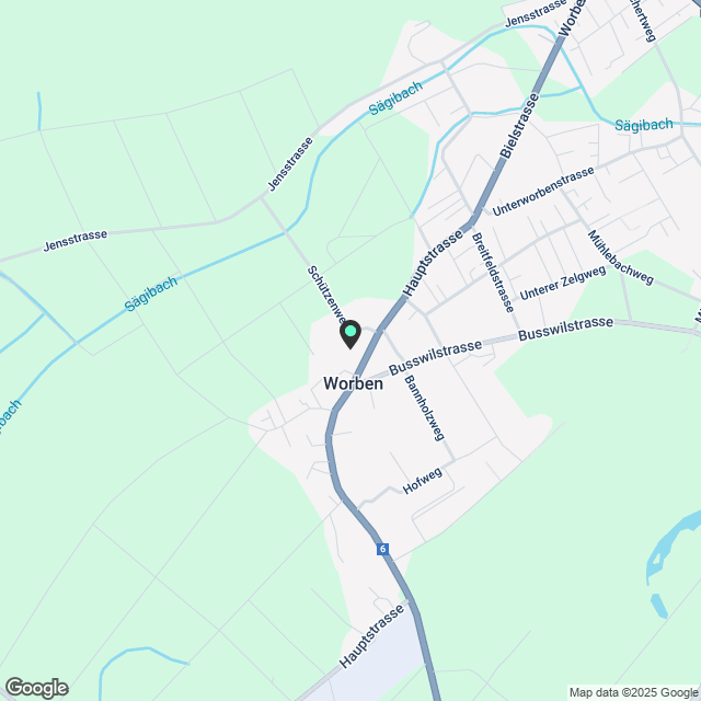 6.5 Zimmerwohnung in Worben - Karte