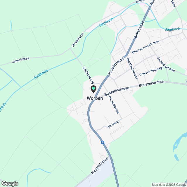 6.5 Zimmerwohnung in Worben - Karte