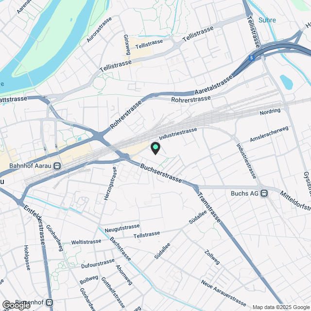 5.5-Zimmer-Mietwohnung an zentraler Lage in Aarau - Karte
