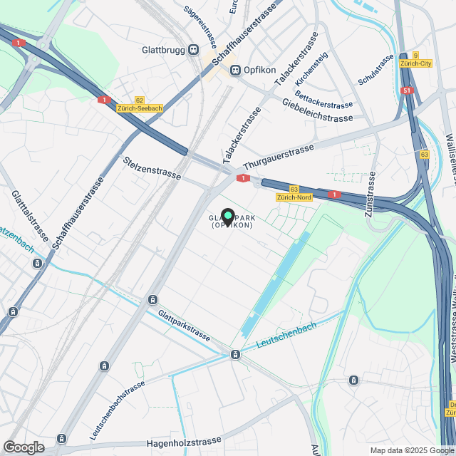 Moderne 5.5-Zimmer-Wohnung in Glattpark mit Balkon und Garage - Karte