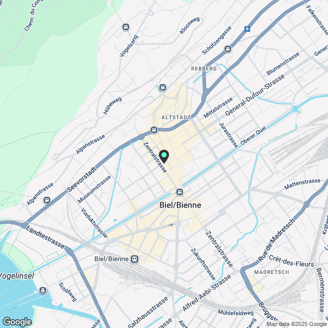 3.5-Zimmer-Wohnung im Stadtzentrum - Karte