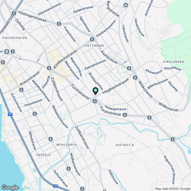 Exklusive Stadtwohnung mit Rundumsicht über Zürich – direkt am Hegibachplatz - Karte