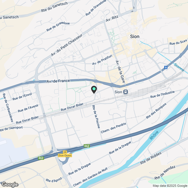 Magnificent Apartment neu im 2. Stock mit 2,5 Zimmern in Aproz (Sion) - Karte