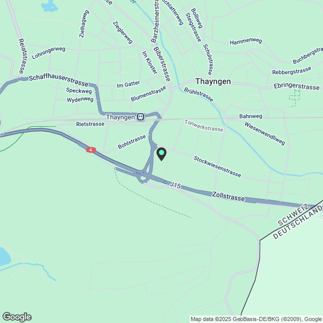 Exklusive Loft Wohnung in Thayngen - Karte
