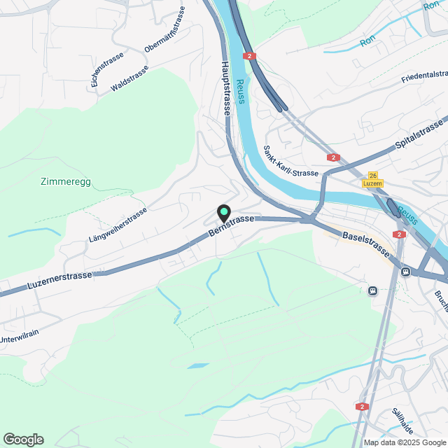 Erstvermietung - Wohnen an zentraler Lage in der Stadt Luzern (Nr.4) - Karte