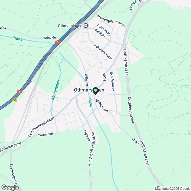 Othmarsingen «Tulpenrain» - Leben im Grünen - Karte