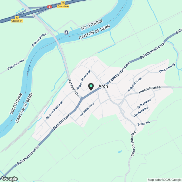 3 ½ Zimmer-Wohnung in Arch mieten - Karte