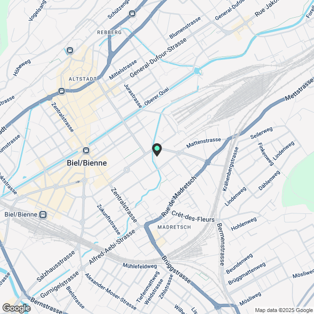 2.5 Zimmerwohnung in Biel - Karte