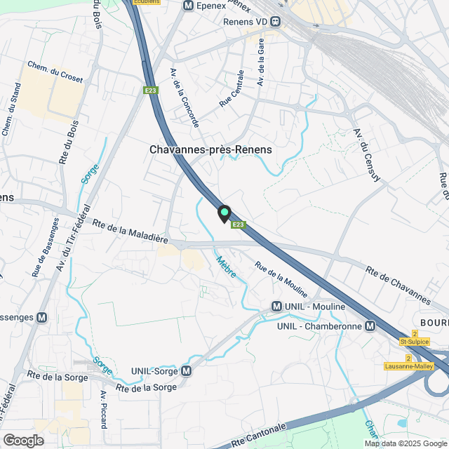 Mehere schöne 2,5-Zimmer-Wohnungen zur Miete in Chavannes-près-Renens - Karte