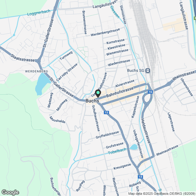 Loft-Atelier möbliert mit 36 m2 im 1. Obergeschoss - Karte