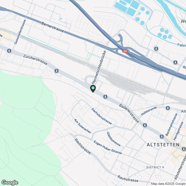 2 ½ Zimmer-Möblierte Wohnung in Zürich mieten - Karte