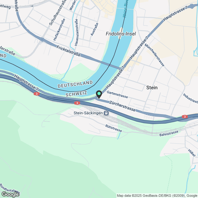Moderne 2.5-Zimmer-Duplexwohnung in Stein AG zu mieten - Karte