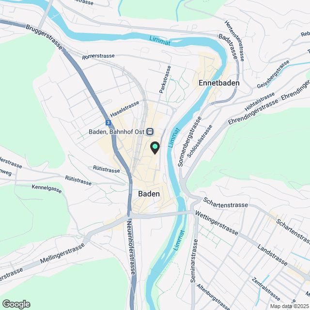 4 ½ Zimmer-Wohnung in Baden mieten - Karte