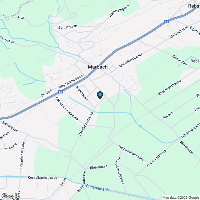 Reihenhäuser Apfelbaum - Marbach - Karte