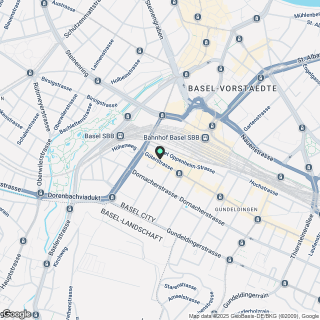 Erstvermietung Neubau Gundeli - Karte
