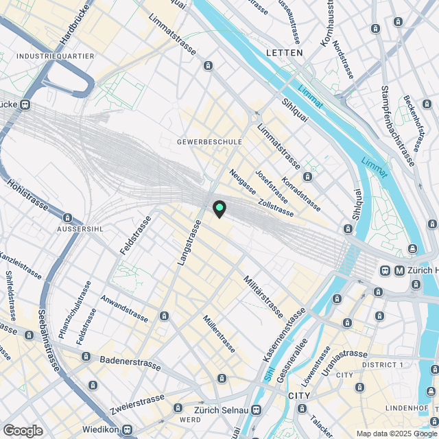 Grosszügige 5.5-Zimmerwohnung 11_2 im Herzen von Zürich - Karte