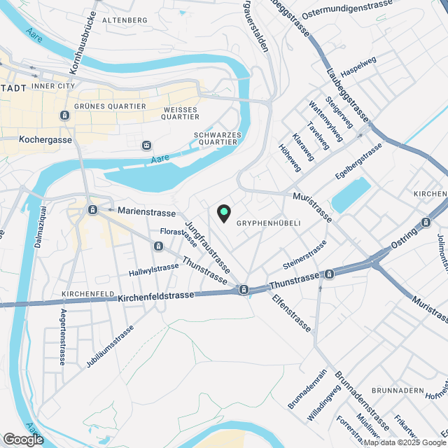 BERNE - GRYPHENHÜBELIWEG 26 - 4 + 1 ZIMMERWOHNUNG IM 2. STOCKWERK - Karte