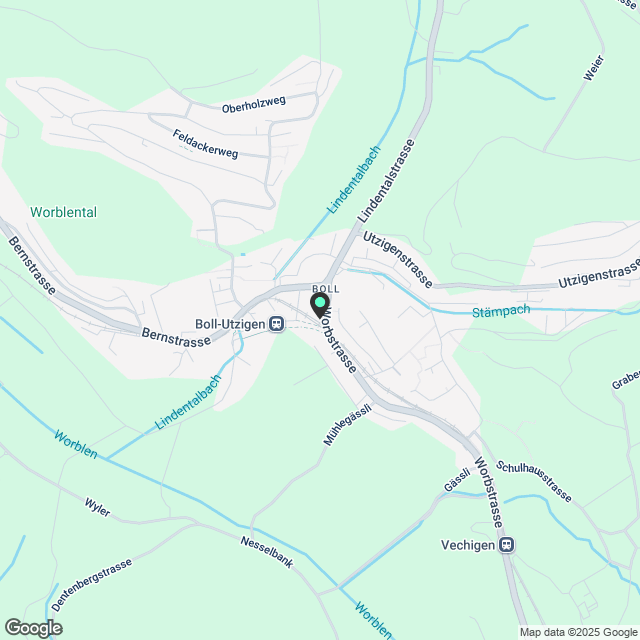 Moderne 2.5-Zimmer-Wohnung in ruhiger Lage von Boll - Karte