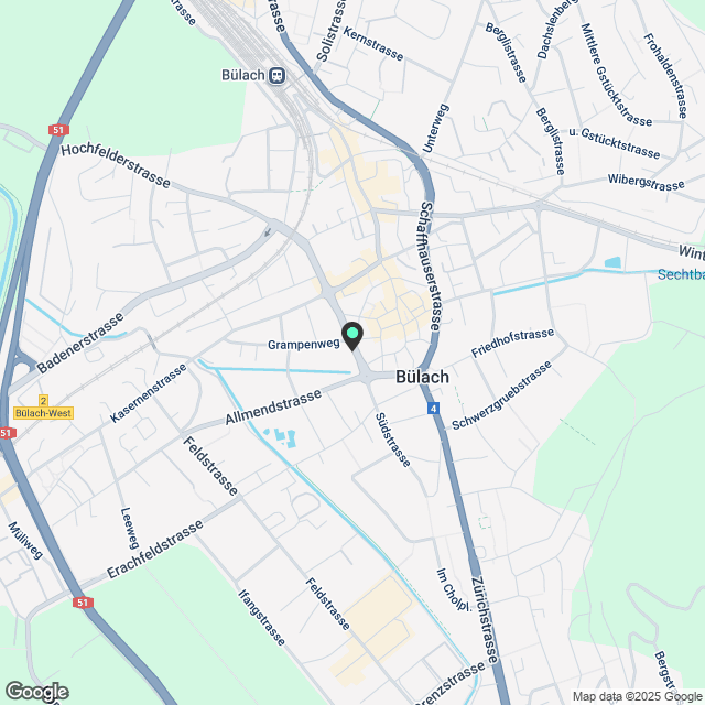 4 ½ Zimmer-Attikawohnung in Bülach mieten - Karte