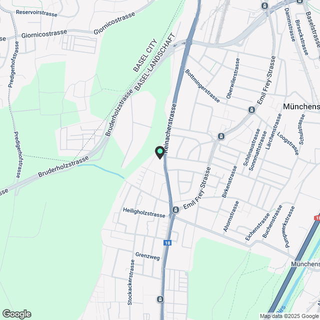 Neu erstellte, lichtdurchflutete 3,5 Zimmer Wohnung mit 2 grossen Terrassen - Karte