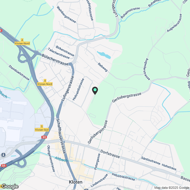 Möblierte 3.5-Zimmer-Wohnung mit privatem Garten - Karte