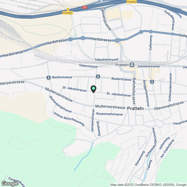 Erstvermietung: 3.5-Zimmer Wohnungen an begehrter Lage in Pratteln - Karte