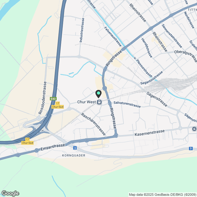 Helle und moderne 3.5-Zimmer-Wohnung an Toplage - Karte