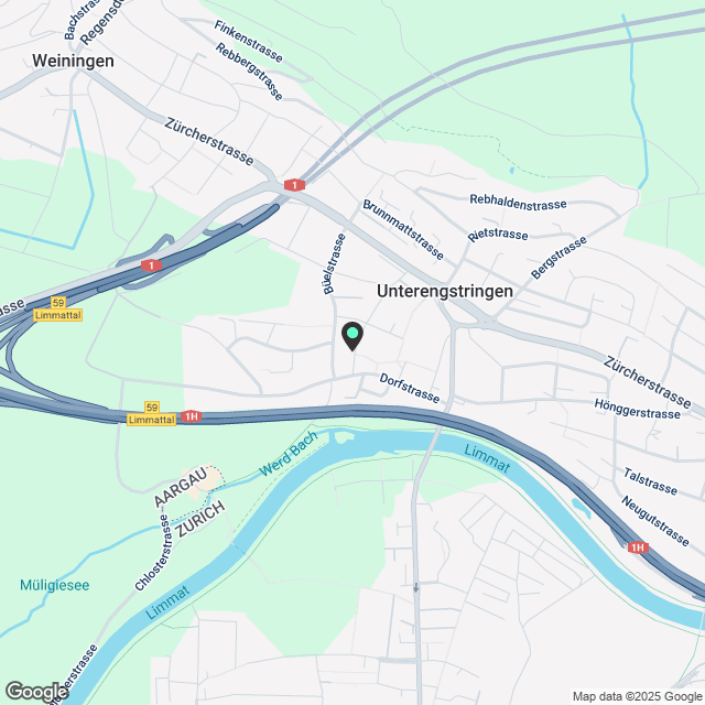 WG Zimmer in Unterengstringen mieten - Karte