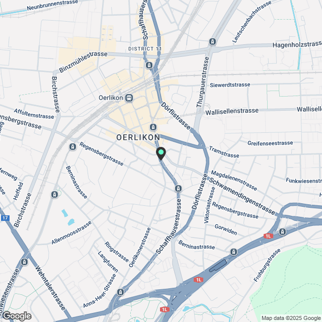 Erstvermietung Trio am Salersteig in Oerlikon - Karte