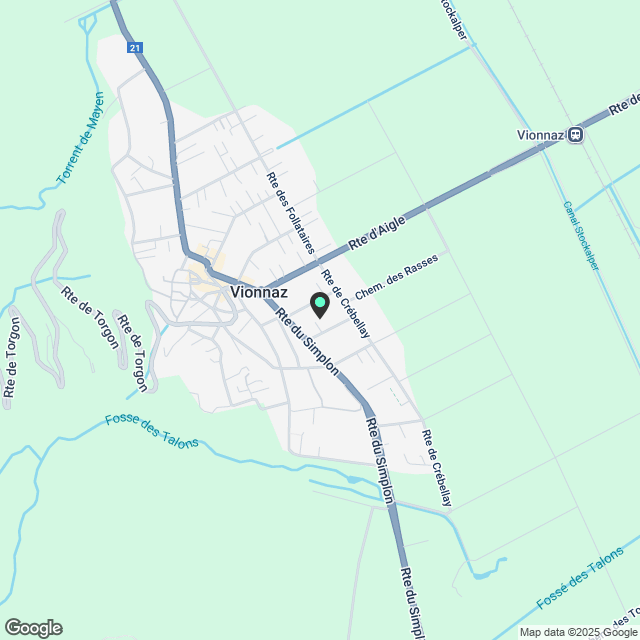 Zu vermieten – Reihenhaus mit 5.5 Zimmern in Vionnaz - Karte