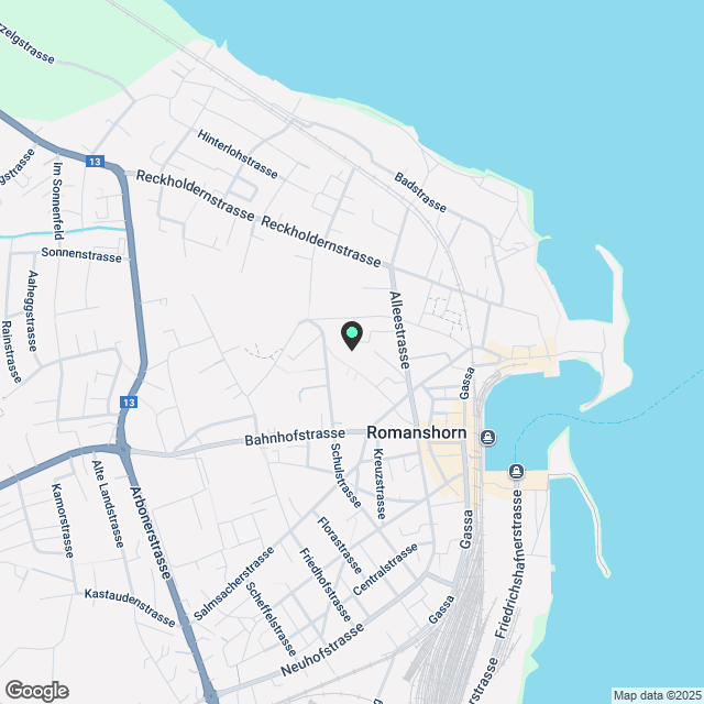 Neubau am Bachweg in Romanshorn - Karte