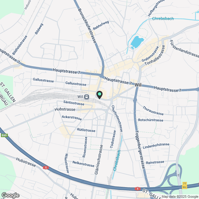 Erstbezug: 2.5-Zi. Wohnungen in Wil mit Loggia - Karte