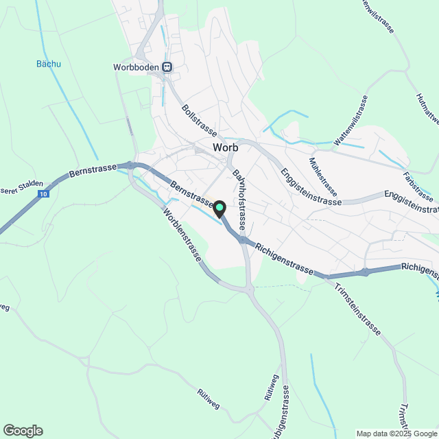 Modernes Wohnen im Herzen von Worb – Neubau an zentraler Lage - Karte