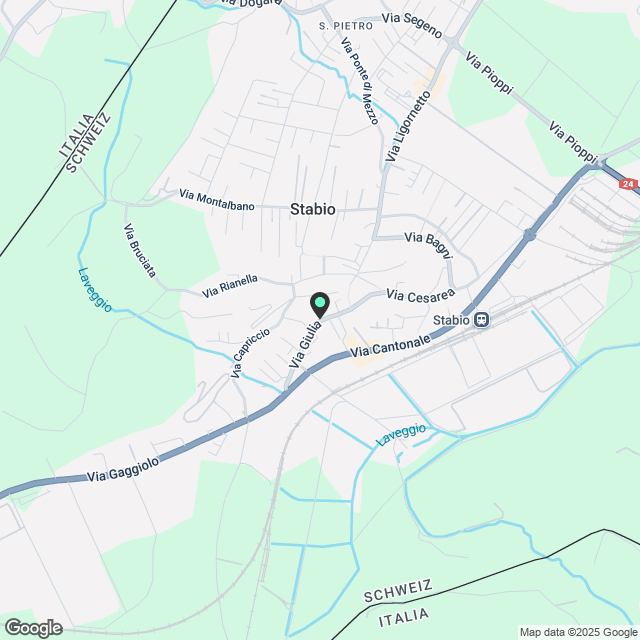 Intimes und gemütliches Zweizimmerapartment in Stabio - Karte